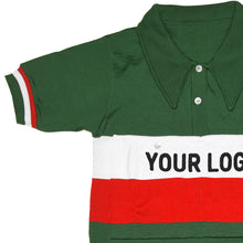 Load image into Gallery viewer, Italy national team collar jersey at the Tour de France customised with your own lettering
