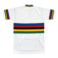 Load image into Gallery viewer, Rainbow jersey tubular sleeve customised with your own lettering
