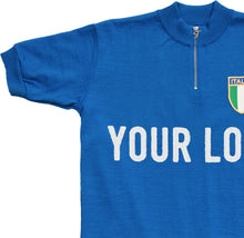 Load image into Gallery viewer, Italy national team jersey at the World championship customised with your own lettering