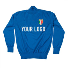 Load image into Gallery viewer, Italy national team lightweight training jumper customised with your own lettering
