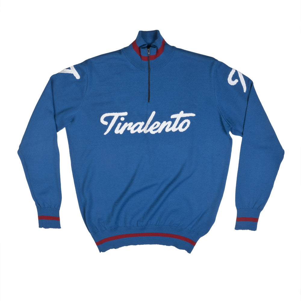 Giro Fiandre lightweight training jumper customised with Tiralento lettering