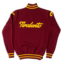 Load image into Gallery viewer, Bordeaux-Paris heavyweight training jumper customised with Tiralento lettering
