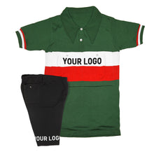 Load image into Gallery viewer, Italy national team set at the Tour de France collar jersey customised with your own lettering
