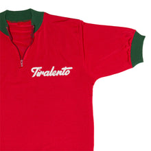 Load image into Gallery viewer, Red "Silk" jersey customised with Tiralento lettering