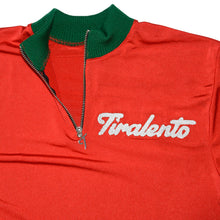 Load image into Gallery viewer, Red "Silk" jersey customised with Tiralento lettering