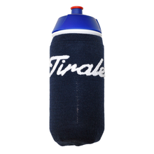 Load image into Gallery viewer, Blue bottle-cover customised with Tiralento lettering
