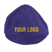 Load image into Gallery viewer, Purple woolen cap customised with your own lettering
