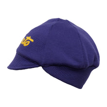 Load image into Gallery viewer, Purple woolen cap customised with Tiralento lettering
