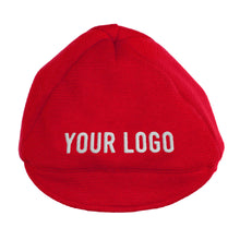 Load image into Gallery viewer, Red woolen cap customised with your own lettering
