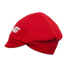 Load image into Gallery viewer, Red woolen cap customised with Tiralento lettering
