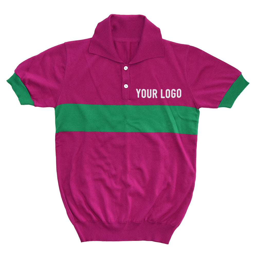 Fuchsia rest jersey customised with your own lettering