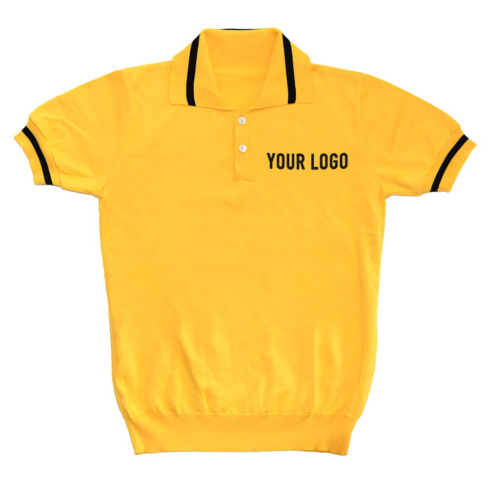 Yellow rest jersey customised with your own lettering