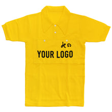 Load image into Gallery viewer, Yellow collar Jersey  customised with your own lettering
