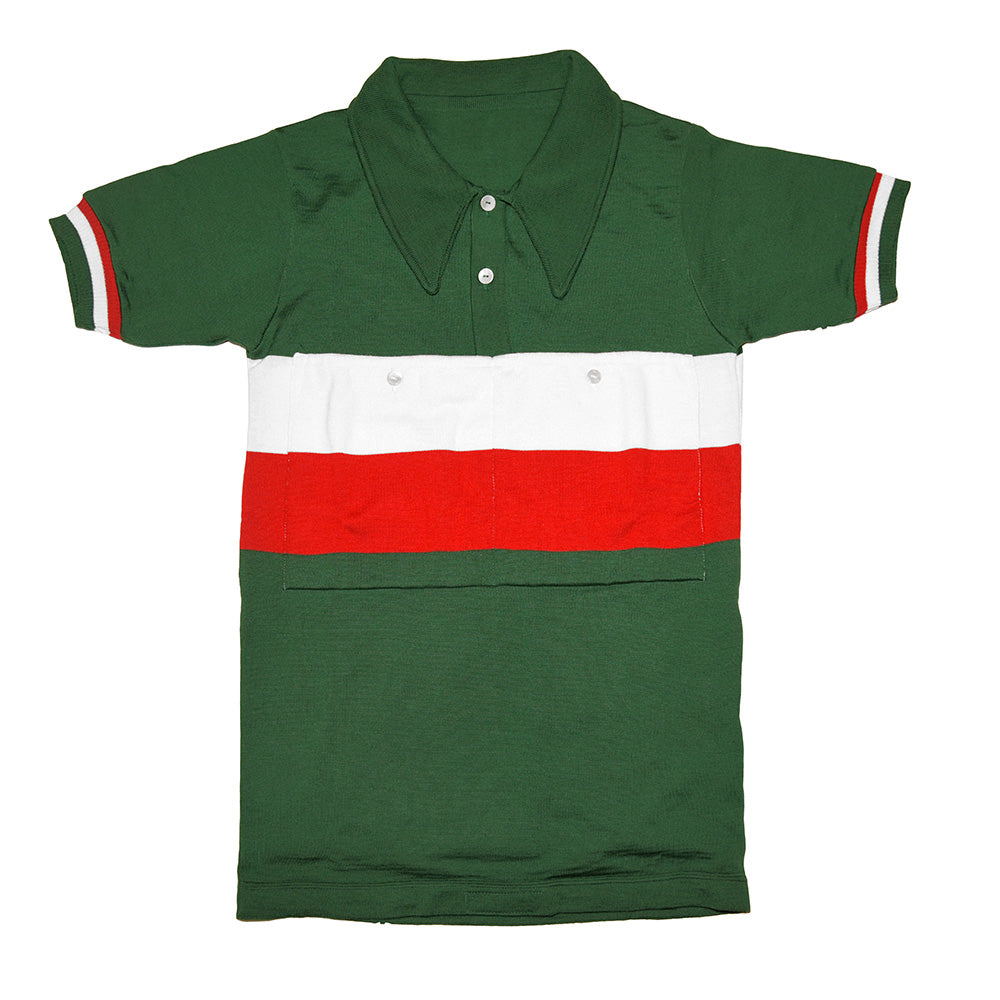 Maglia Italia al Tour de France collo all'italiana neutra