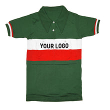 Load image into Gallery viewer, Italy national team collar jersey at the Tour de France customised with your own lettering
