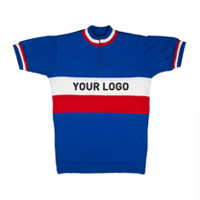 Load image into Gallery viewer, France national team jersey at the Tour de France customised with your own lettering
