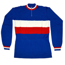 Load image into Gallery viewer, long-sleeved France national team jersey at the Tour de France
