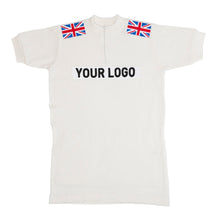 Load image into Gallery viewer, England national team jersey at the Tour de France customised with your own lettering


