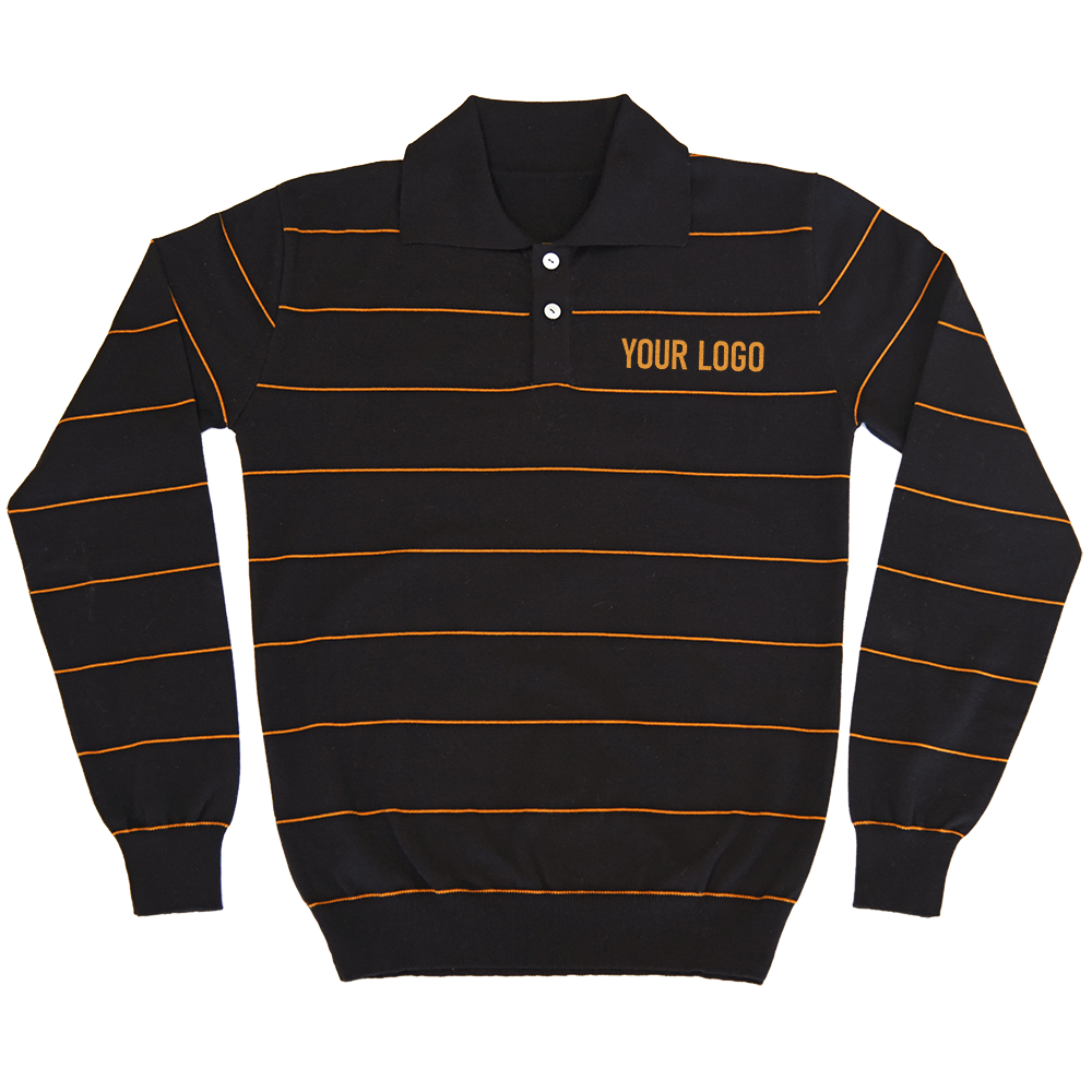 Black long-sleeved rest jersey customised with your own lettering