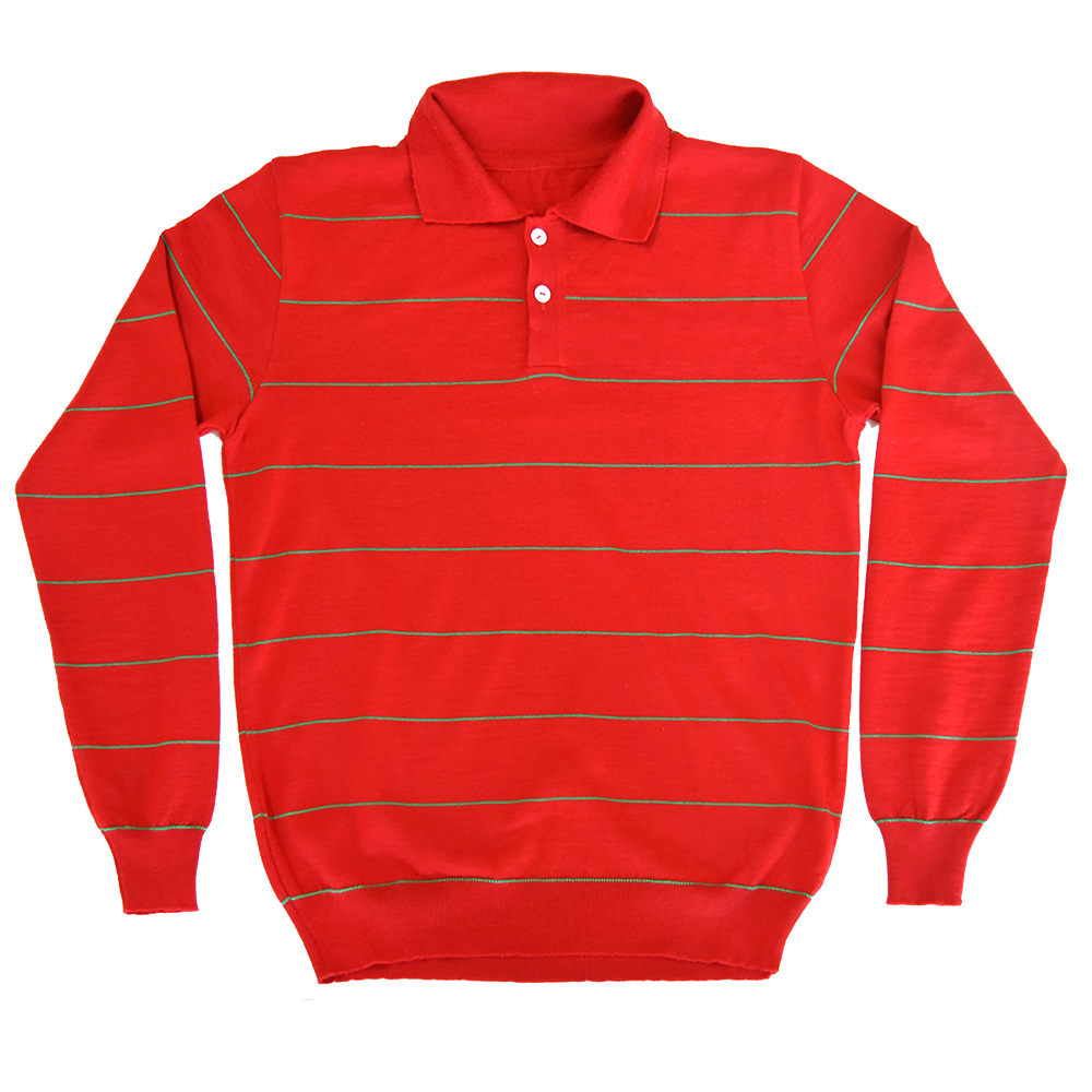 Red long-sleeved rest jersey