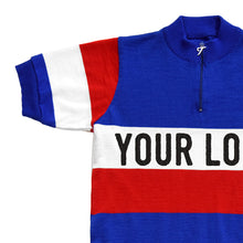 Load image into Gallery viewer, French champion jersey customised with your own lettering
