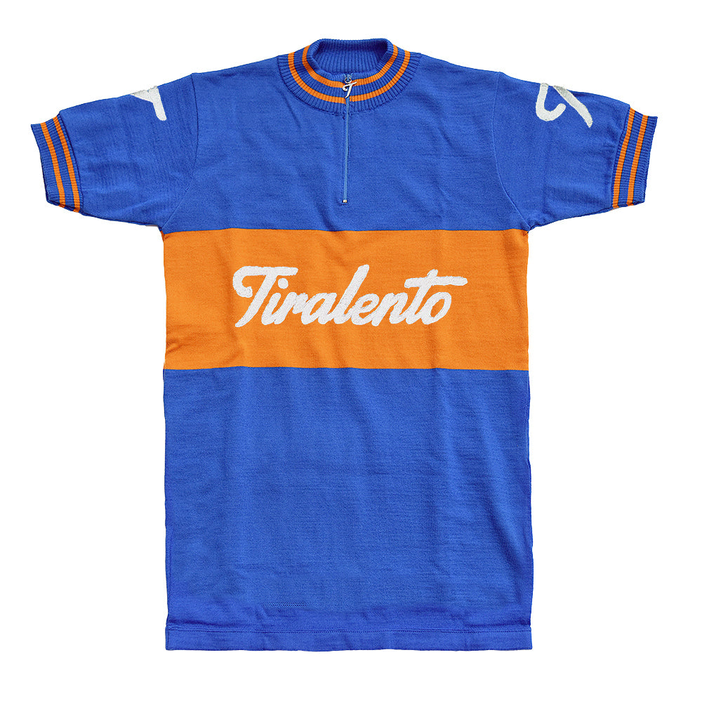 Stelvio jersey customised with Tiralento lettering