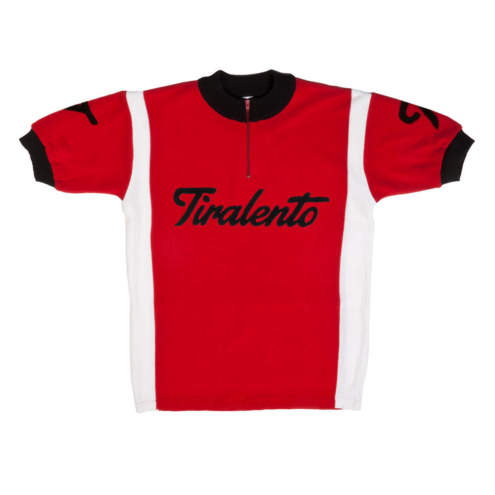 Tourmalet jersey customised with Tiralento lettering