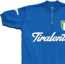 Load image into Gallery viewer, Italy national team jersey at the World championship customised with Tiralento lettering
