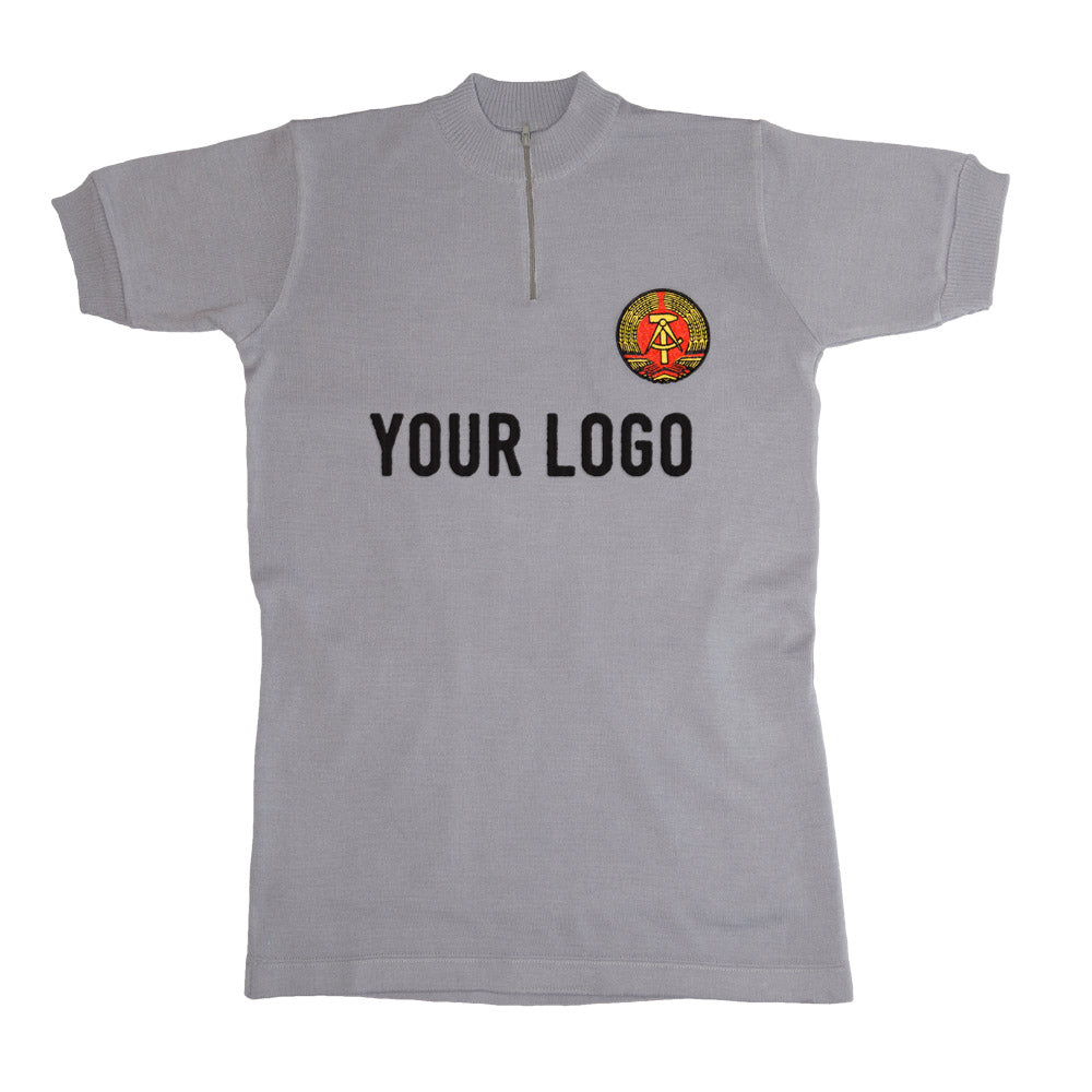 DDR national team jersey at the World championship customised with your own lettering