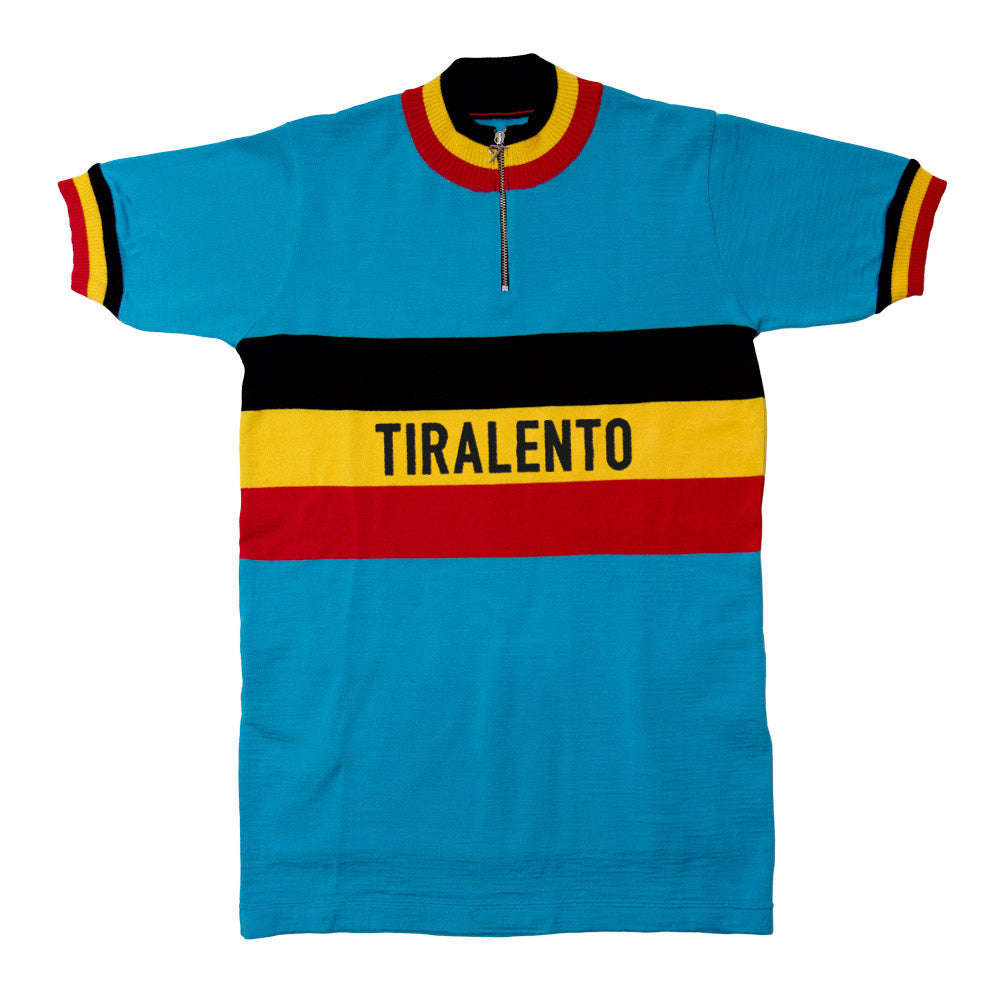 Belgium national team jersey at the World championship customised with Tiralento lettering