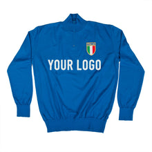 Load image into Gallery viewer, Italy national team lightweight training jumper customised with your own lettering
