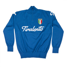 Load image into Gallery viewer, Italy national team lightweight training jumper customised with Tiralento lettering
