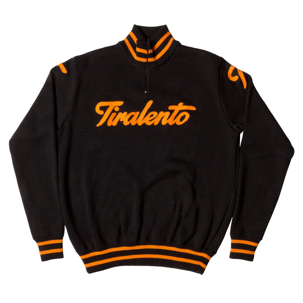 Amstel Gold Race heavyweight training jumper customised with Tiralento lettering