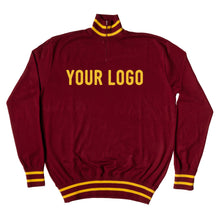 Load image into Gallery viewer, Bordeaux-Paris lightweight training jumper customised with your own lettering
