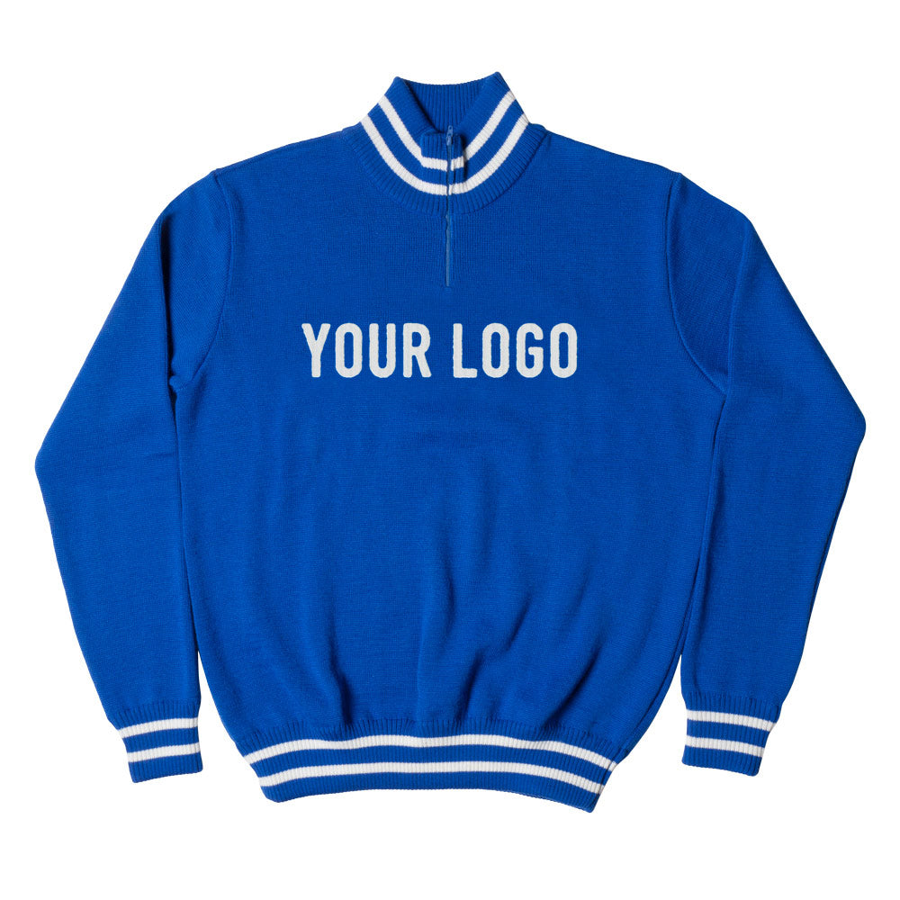 Gand-Wevelgem heavyweight training jumper customised with your own lettering