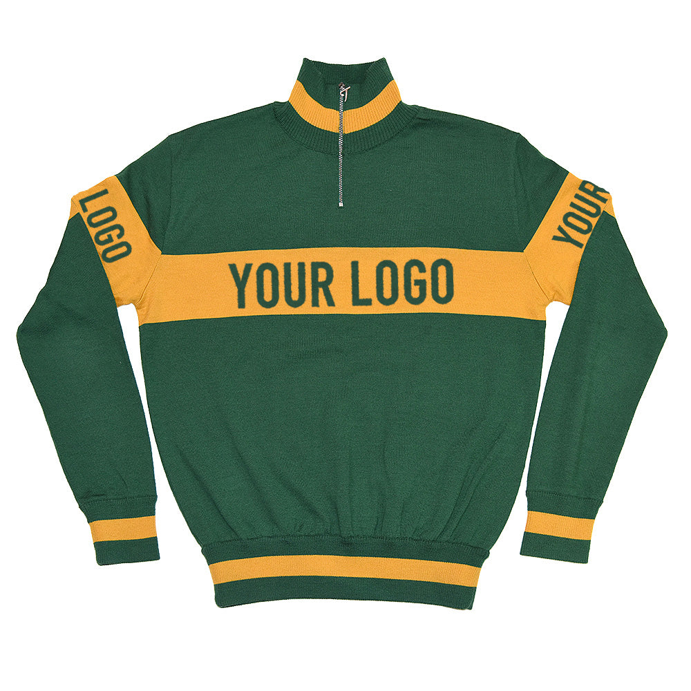 Kuurne-Bruxelles-Kuurne lightweight training jumper customised with your own lettering