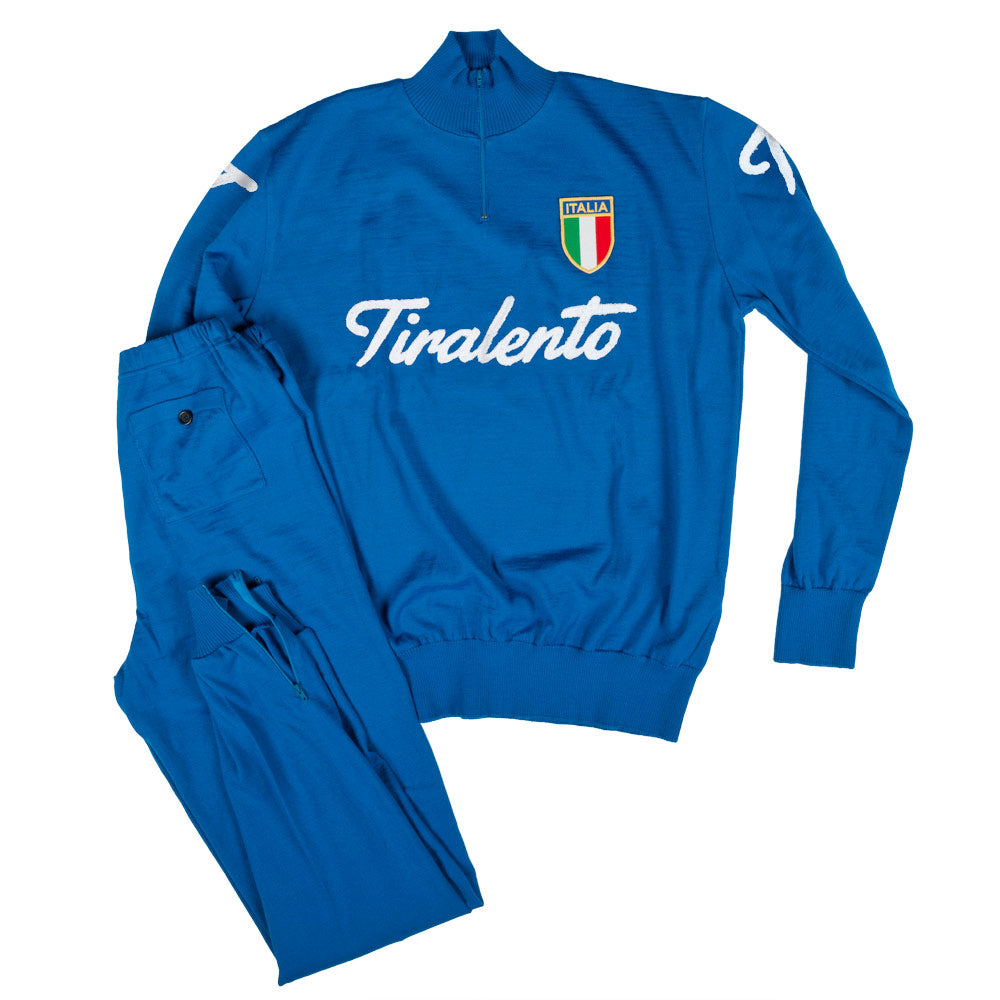 Survêtement de l’équipe nationale italienne personalisable avec les caracteres Tiralento