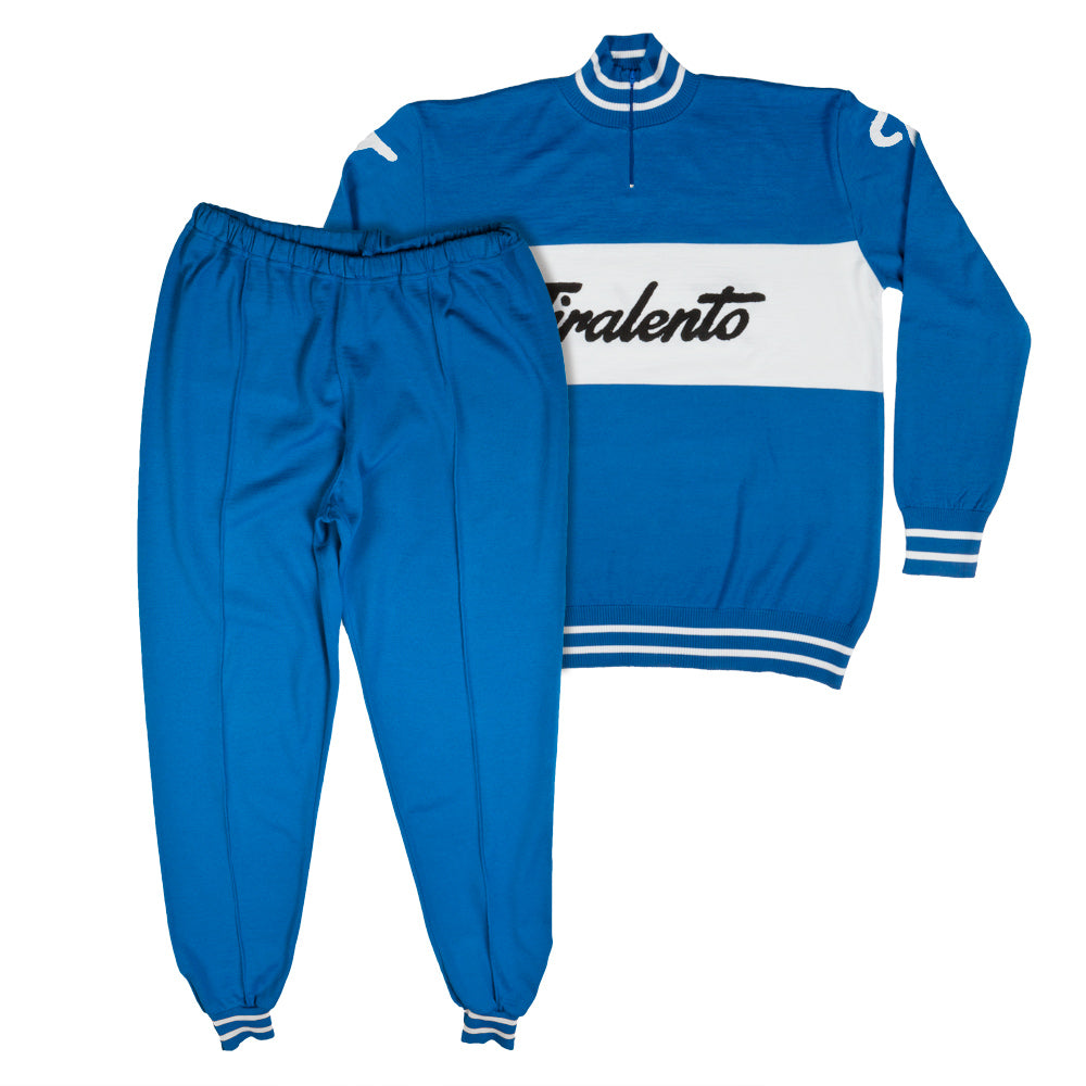 Vars tracksuit customised with Tiralento lettering