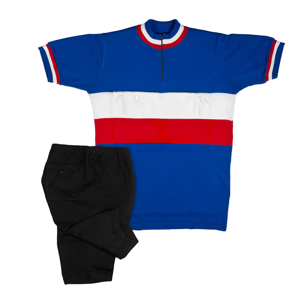 Ensemble de l’équipe française sur le Tour de France basique (sans texte)