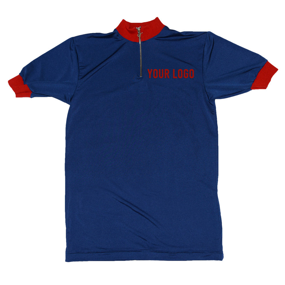 Maillot “Soie” bleu personalisable avec vos propes caracteres