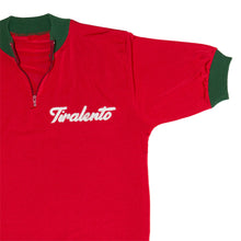 Load image into Gallery viewer, Red &quot;Silk&quot; jersey customised with Tiralento lettering
