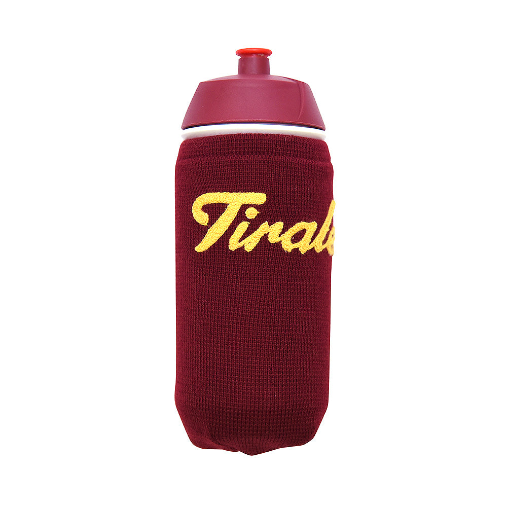 Grenade bottle-cover customised with Tiralento lettering