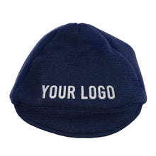 Load image into Gallery viewer, Blue woolen cap customised with your own lettering
