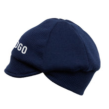 Load image into Gallery viewer, Blue woolen cap customised with your own lettering
