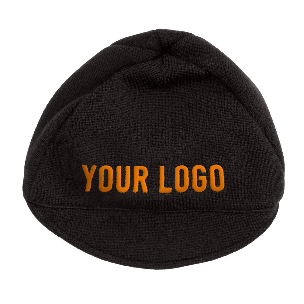 Black woolen cap customised with your own lettering