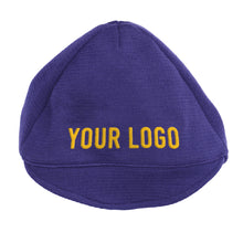 Load image into Gallery viewer, Purple woolen cap customised with your own lettering
