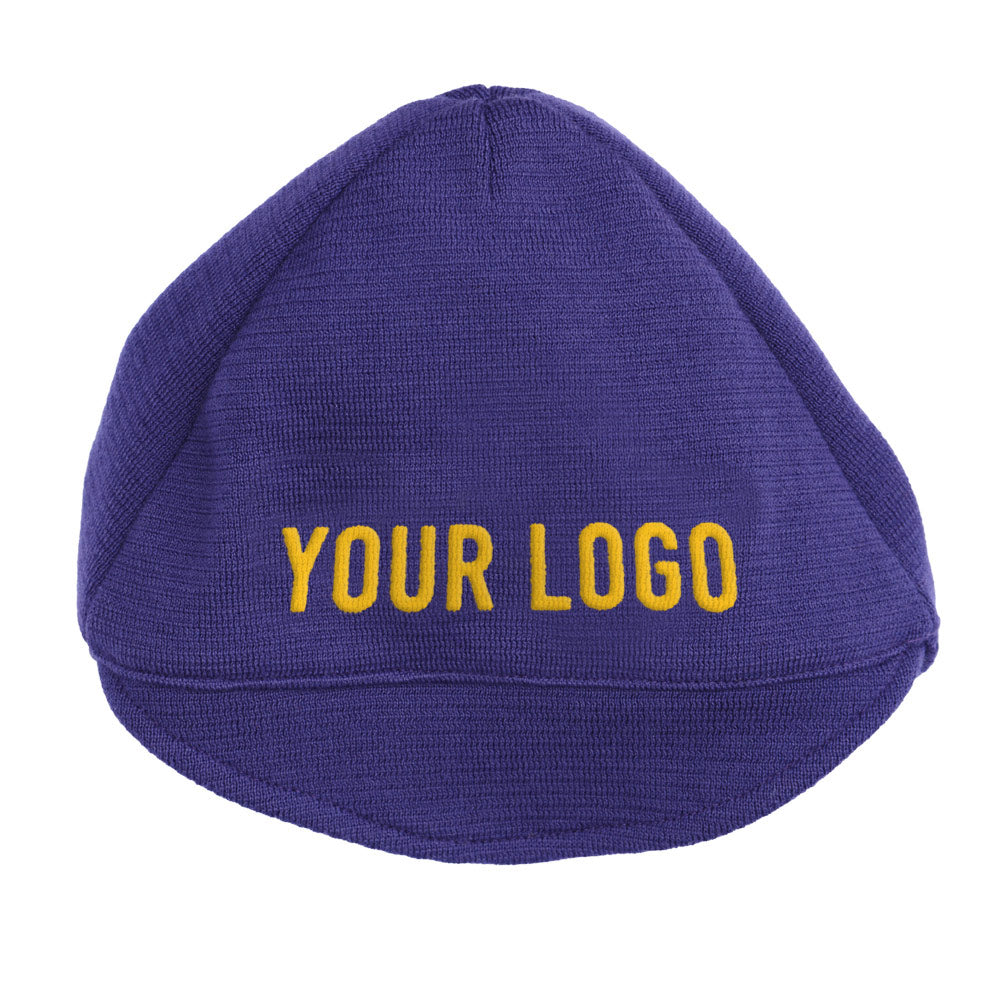 Casquette en laine violet personalisable avec vos propes caracteres