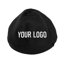 Load image into Gallery viewer, Black woolen cap customised with your own lettering
