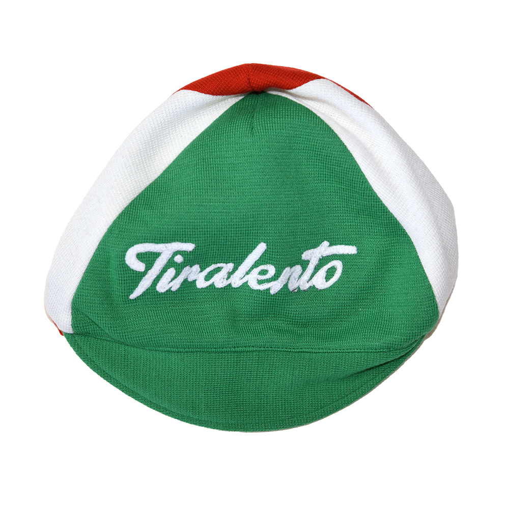 Tricolor woolen cap customised with Tiralento lettering