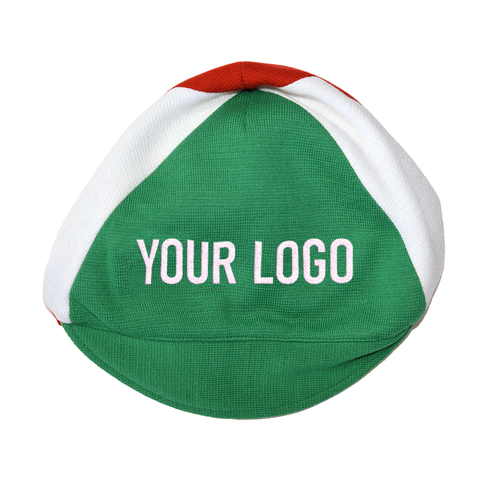 Tricolor woolen cap customised with your own lettering